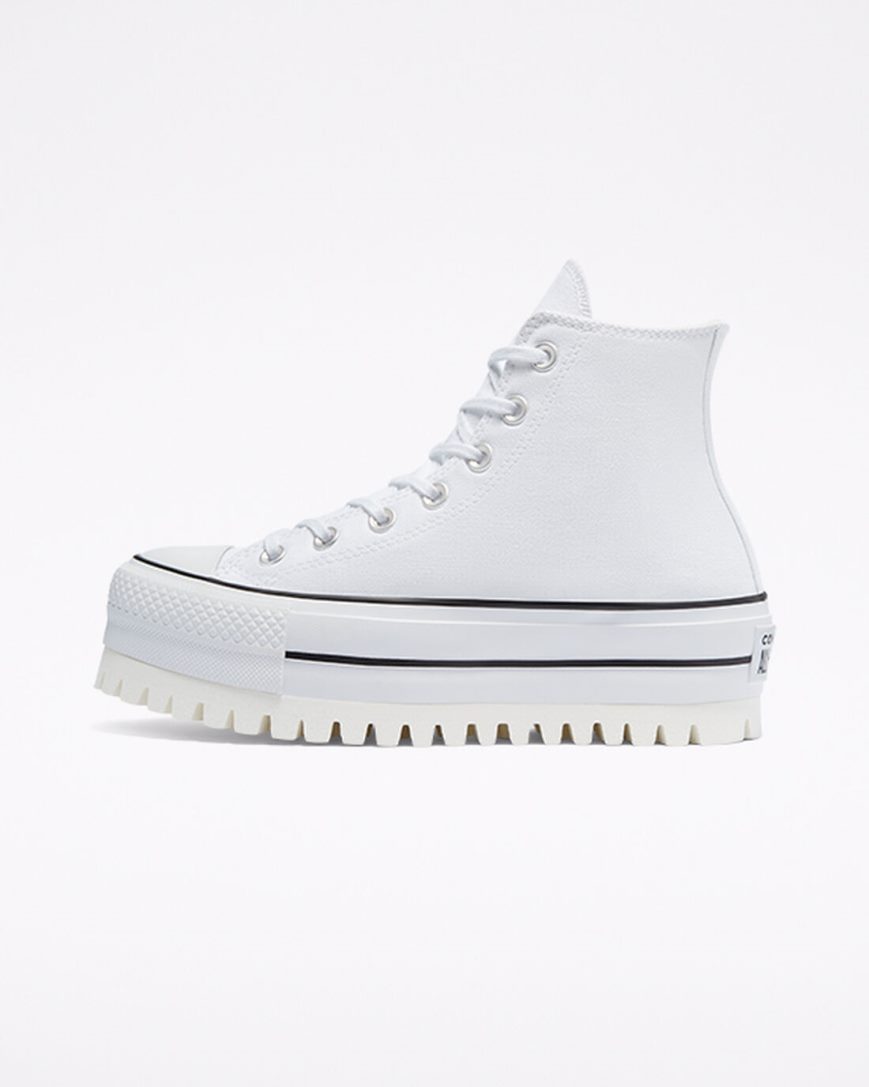 Zapatos Plataforma Converse Chuck Taylor All Star Trek Altas Mujer Blancas | PE W4LE87